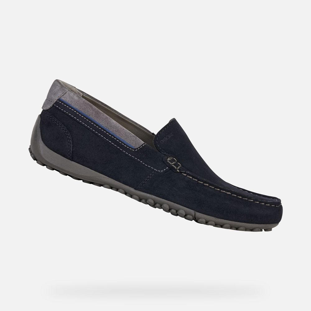 Geox Loafers Navy Snake - Geox Mens Shoes - HCZKLY120